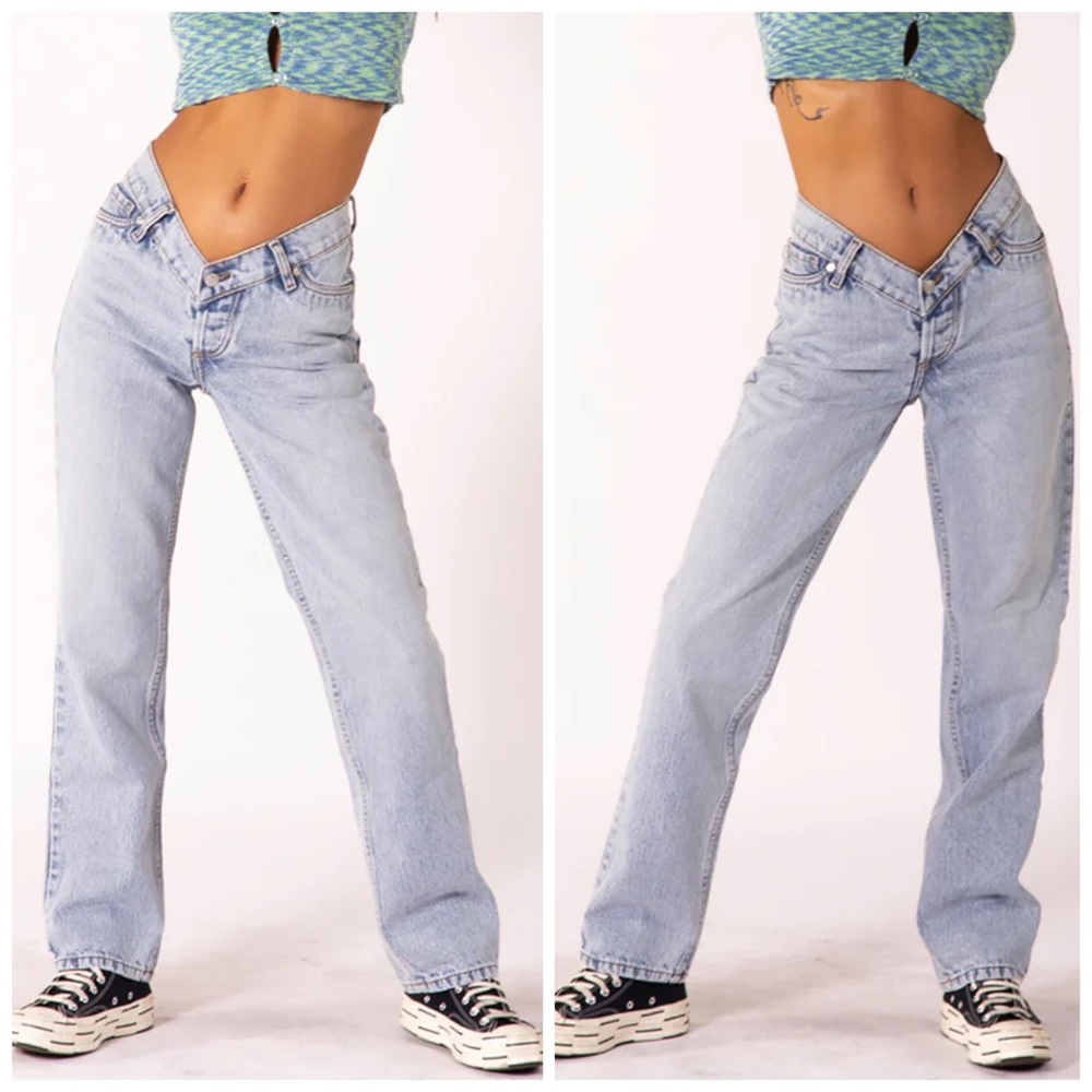 Revice Viper Up All Night Light Wash Blue Denim Jeans Size 26